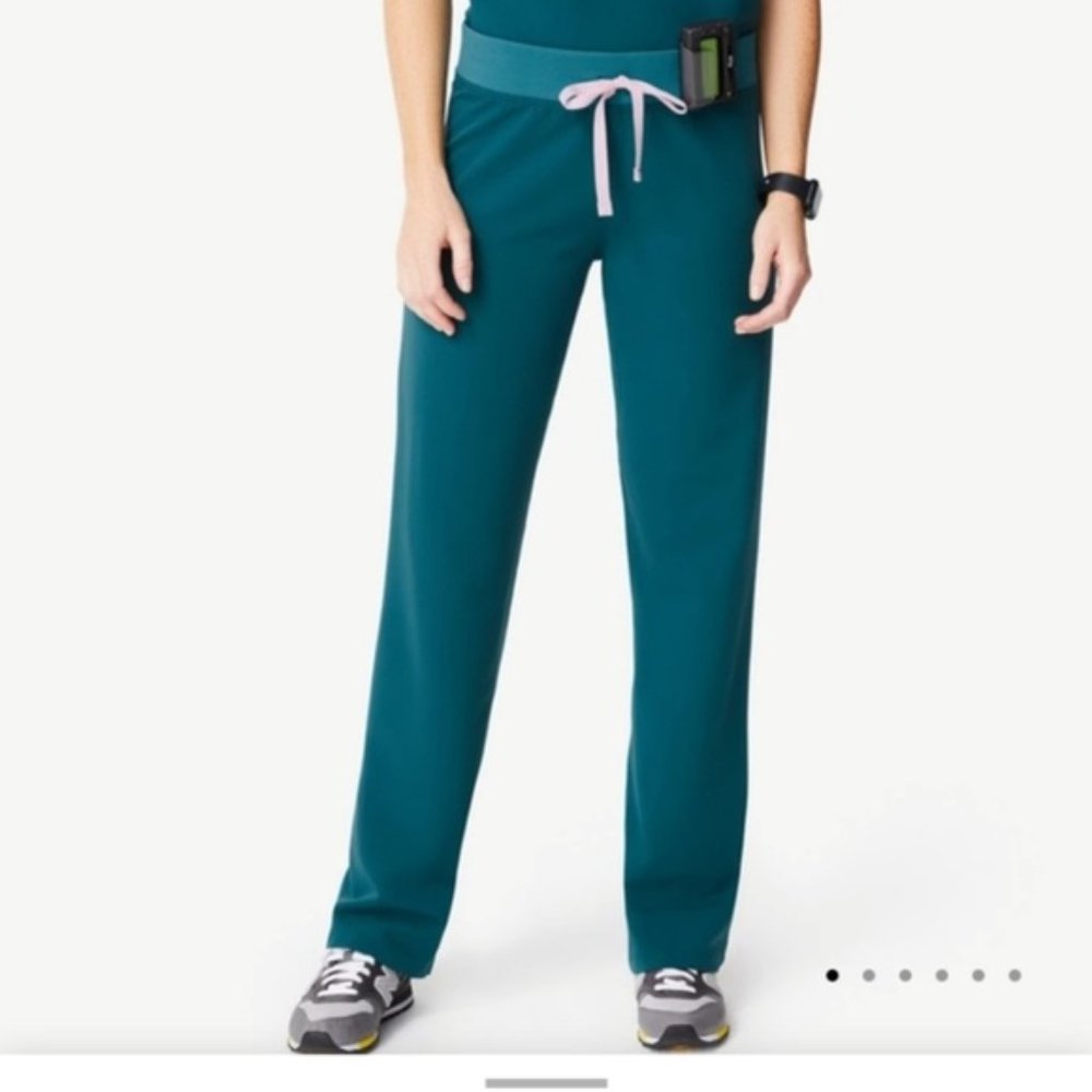 FIGS Caribbean Blue Livingston Scrub Pants L